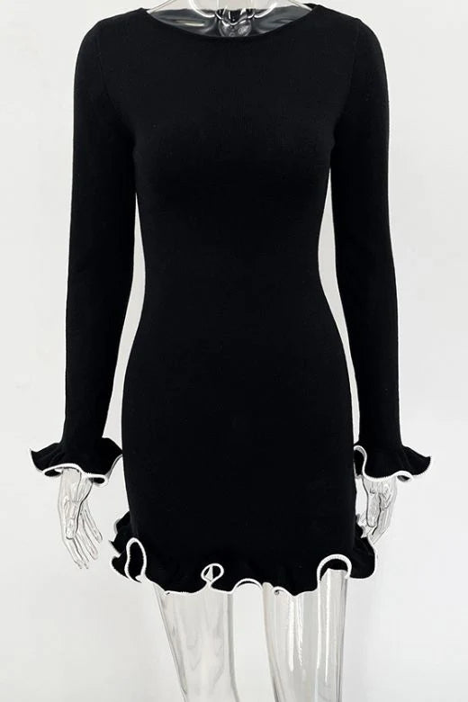 Regina Long Sleeve Mini Dress Sun Yellow Sale