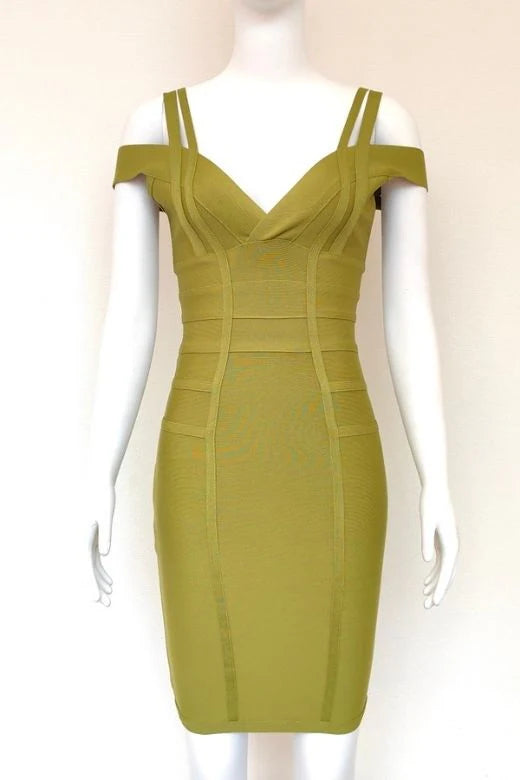 Sia Bandage Dress Olive Green