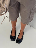 Therapy Harajuku Split Toe Ballet Flats Black
