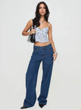 Karta Top White Blue