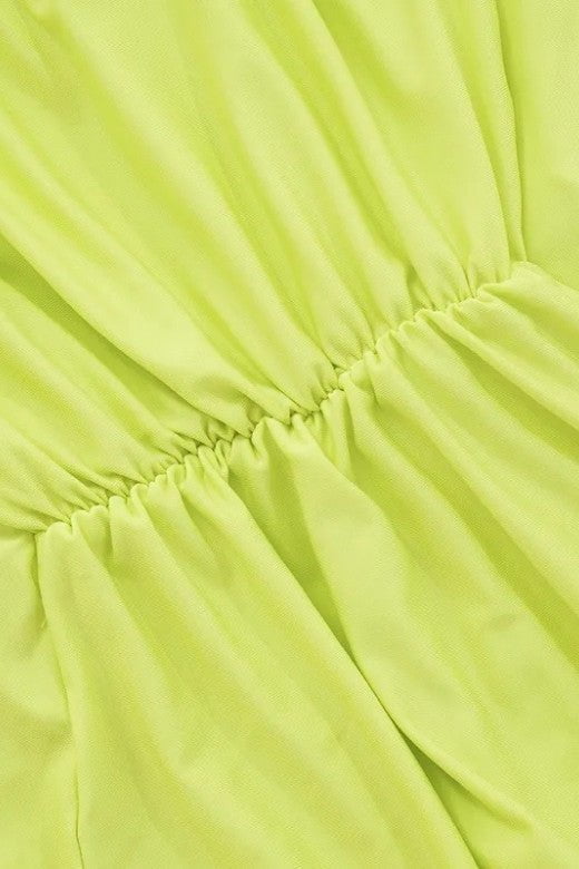 Bella Bodycon Wrap Maxi Dress Neon Green