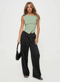 Karre Off The Shoulder Top Green
