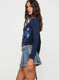 Allure 90s Mini Skort Faded Denim