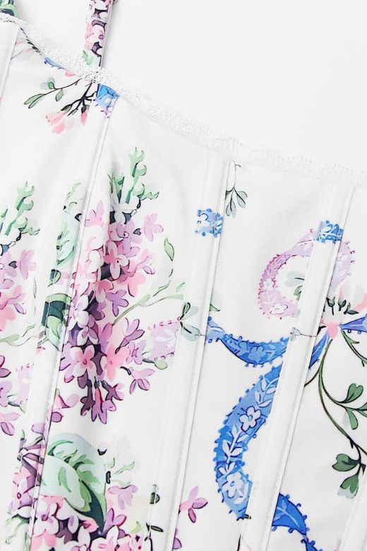 Penny Top White Floral