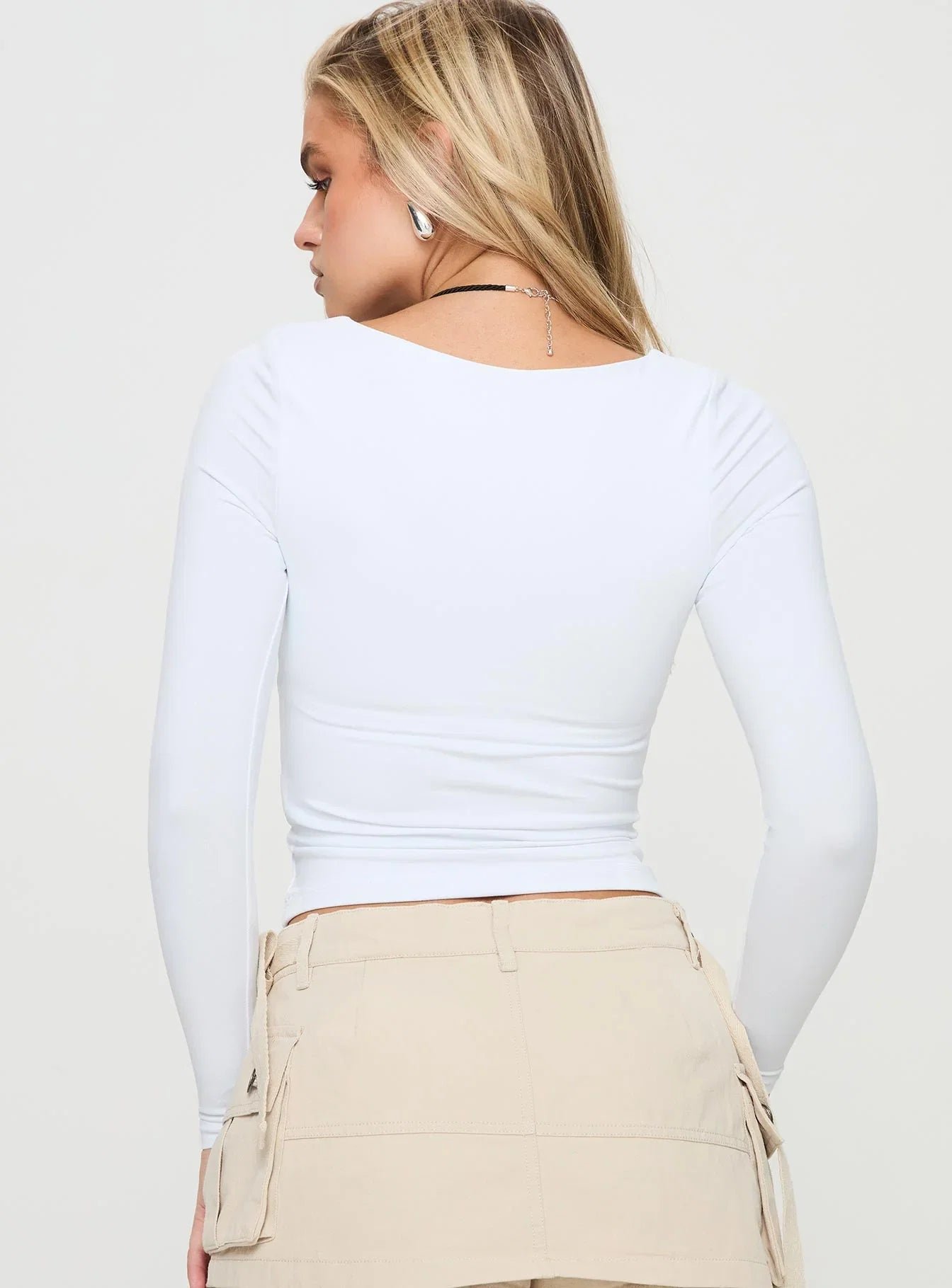 Selenie Long Sleeve Top Ice