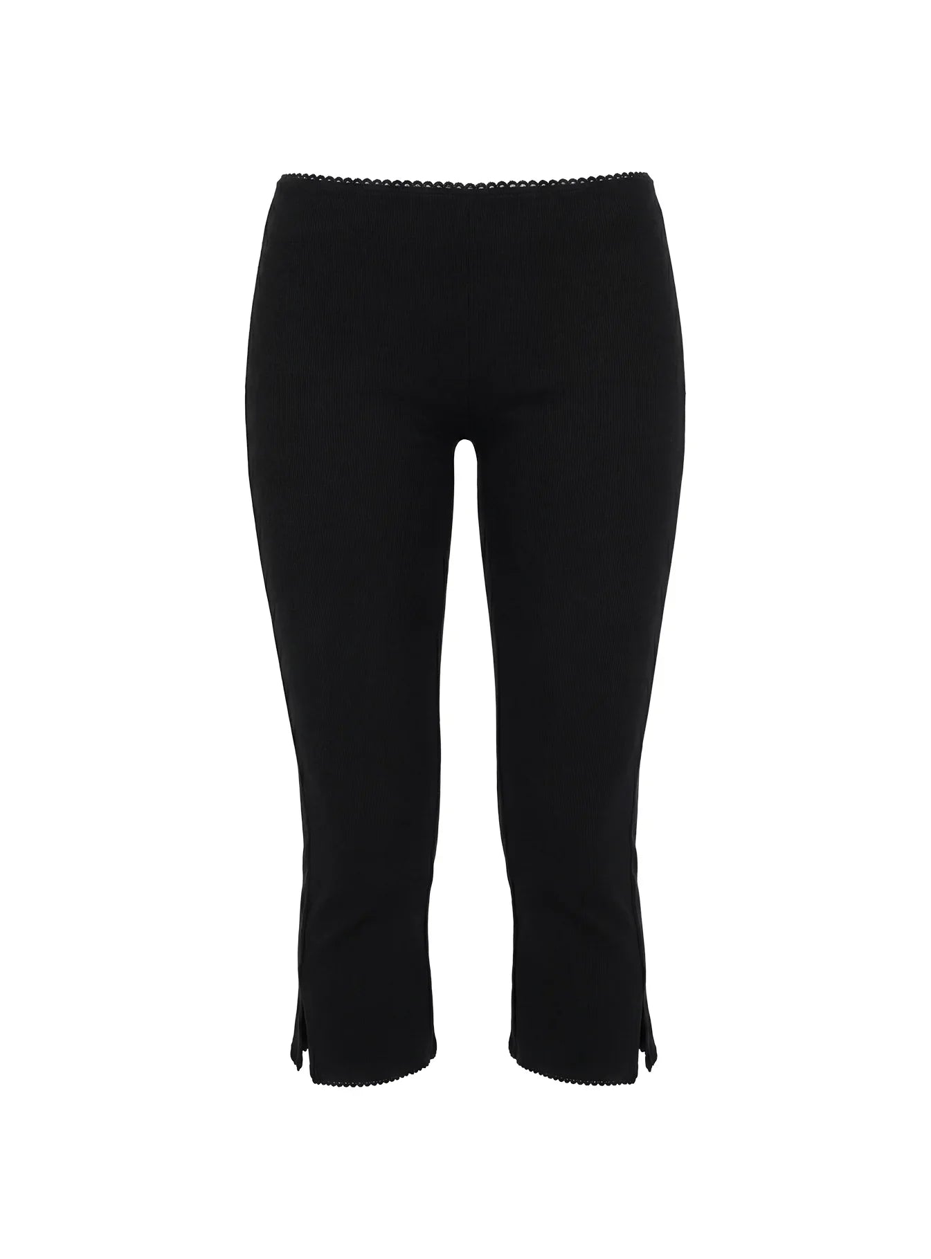 Baseline Rib Capri Pants Black Petite