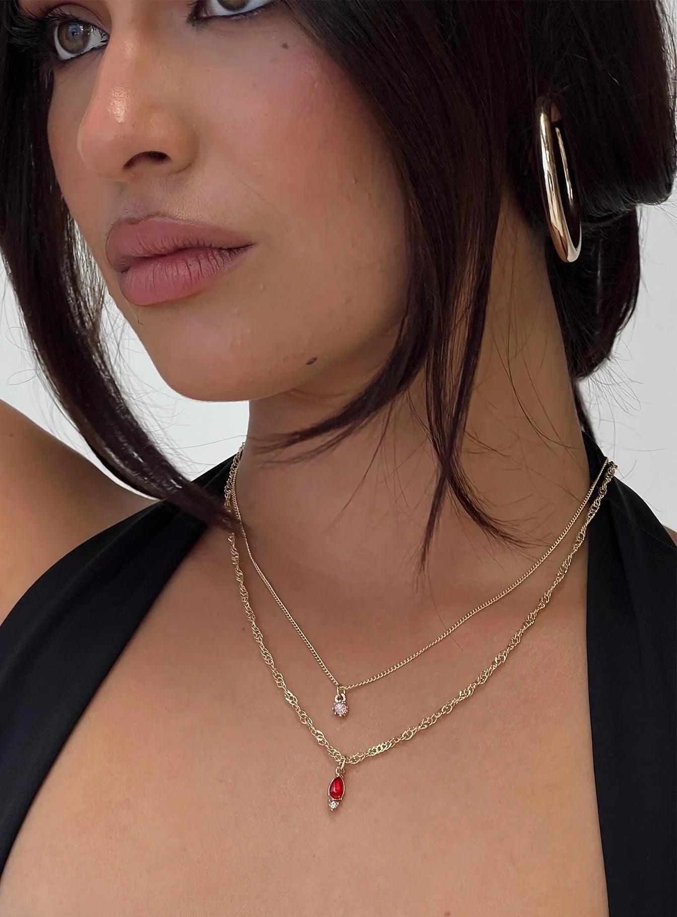 Rosen Necklace Pack Gold Red