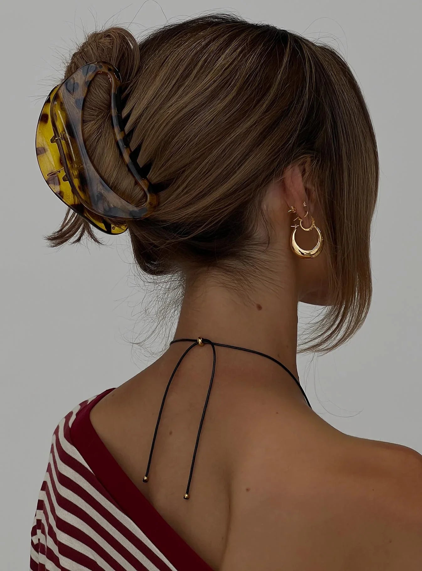 Say My Name Hair Clip Yellow Tort