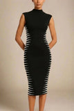 Cleo Bandage Midi Dress Classic Black