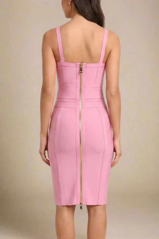 Kit Bandage Dress Blush Pink