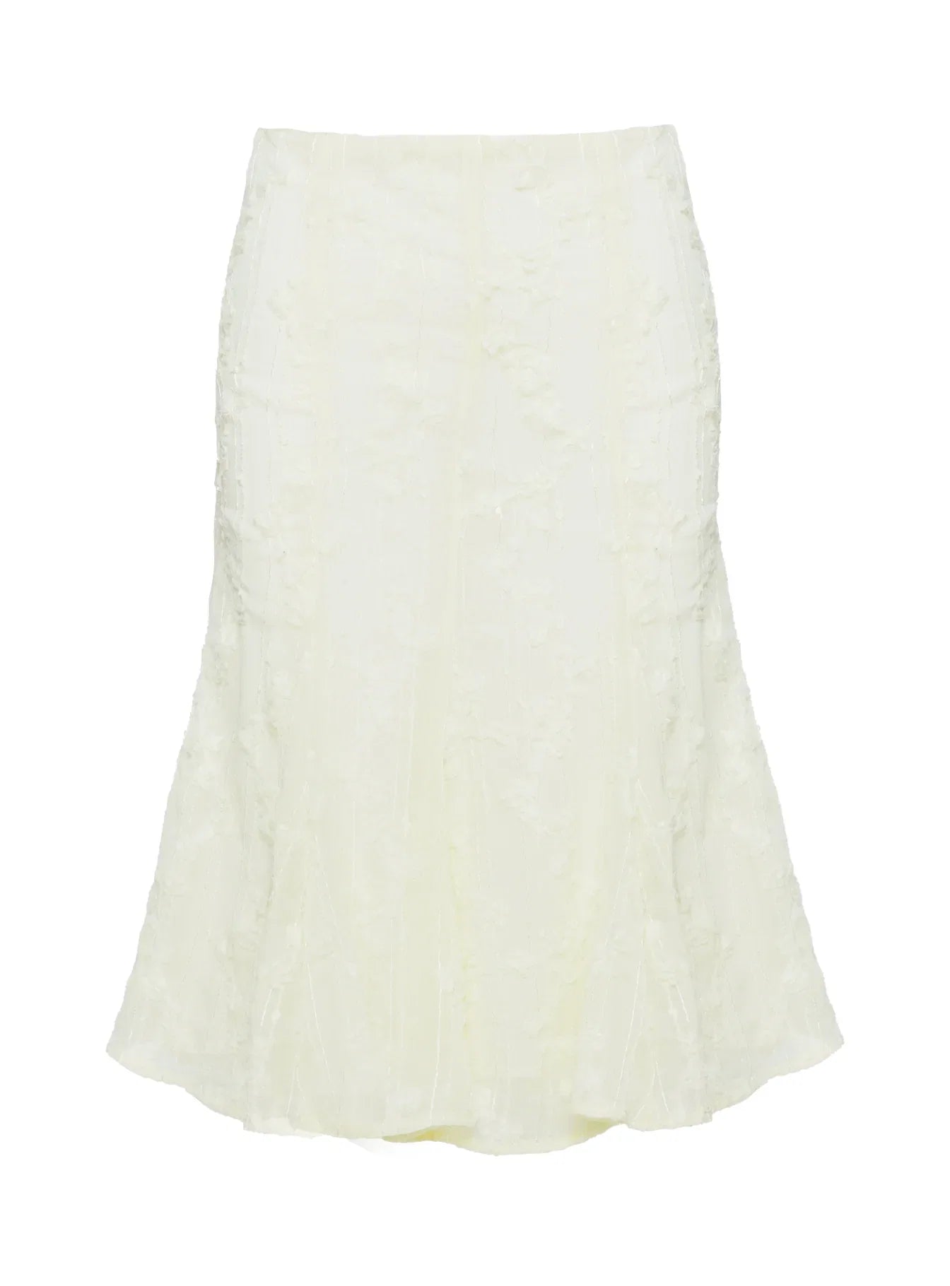 Aspyn Embroidered Midi Skirt Yellow