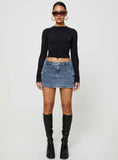 Grishea Low Rise Denim Skirt