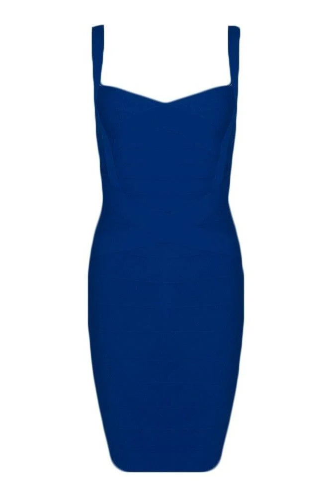 Heidi Bandage Mini Dress Navy Blue