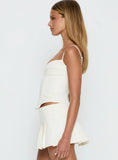 Francee Lace Corset Top Cream
