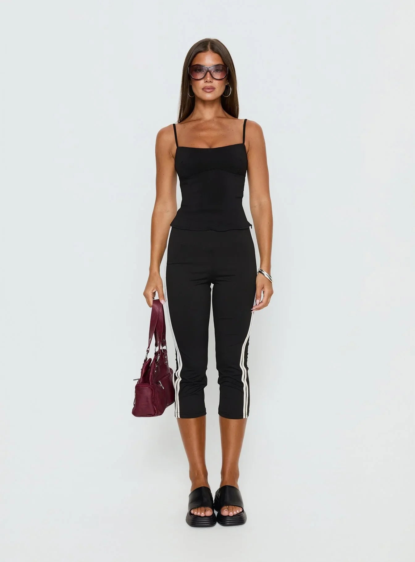 Elanah Structured Cami Top Black