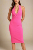 Iris Bodycon Dress Hot Pink