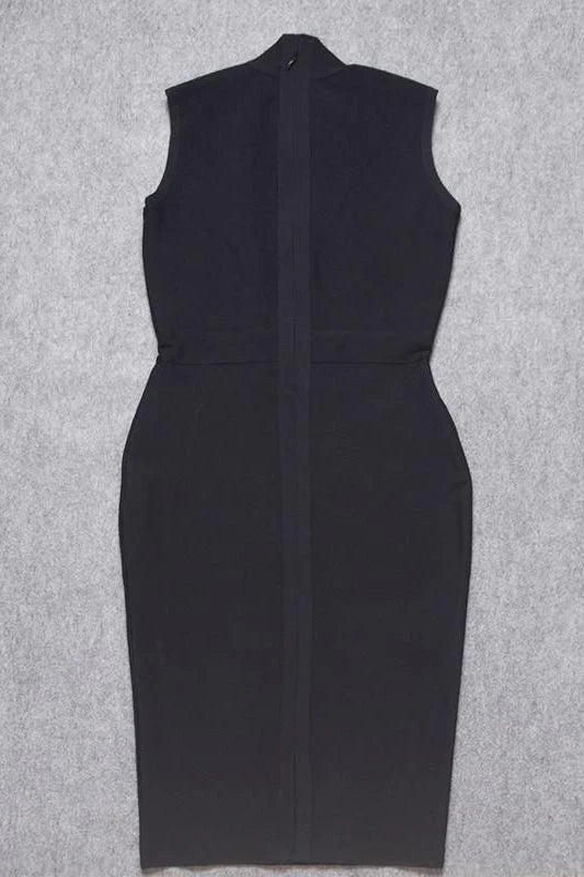 Grace Bandage Midi Dress Classic Black Sale