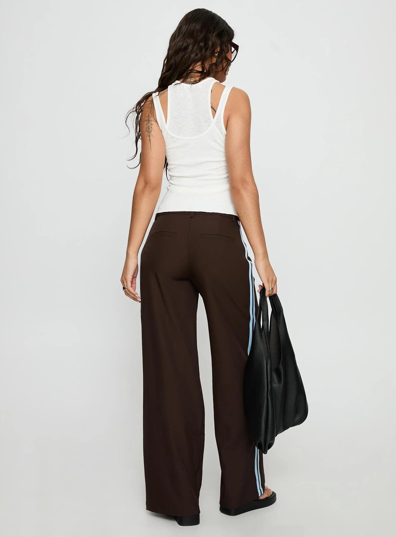 Wendi Tipping Suit Pant Brown Blue