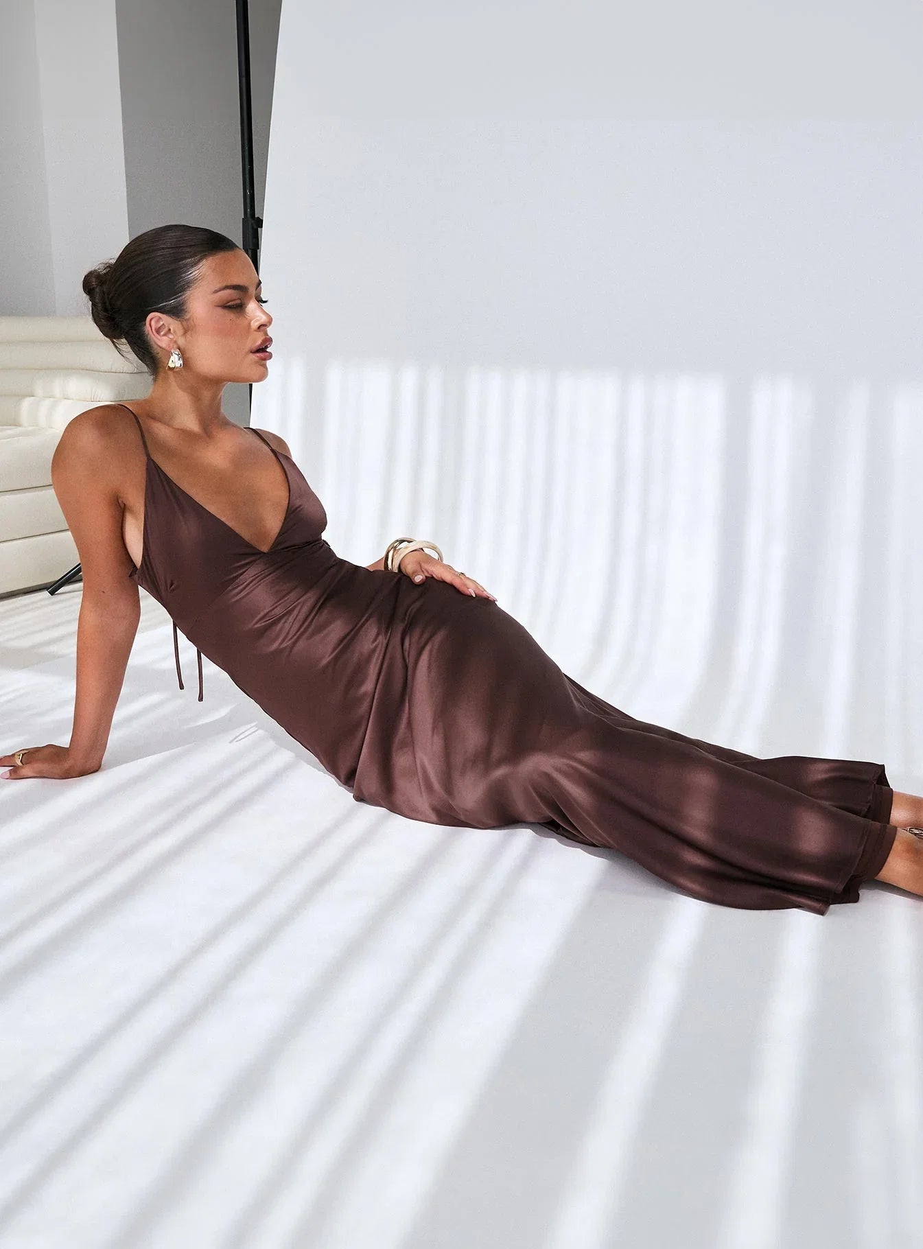Angels Only Maxi Dress Chocolate