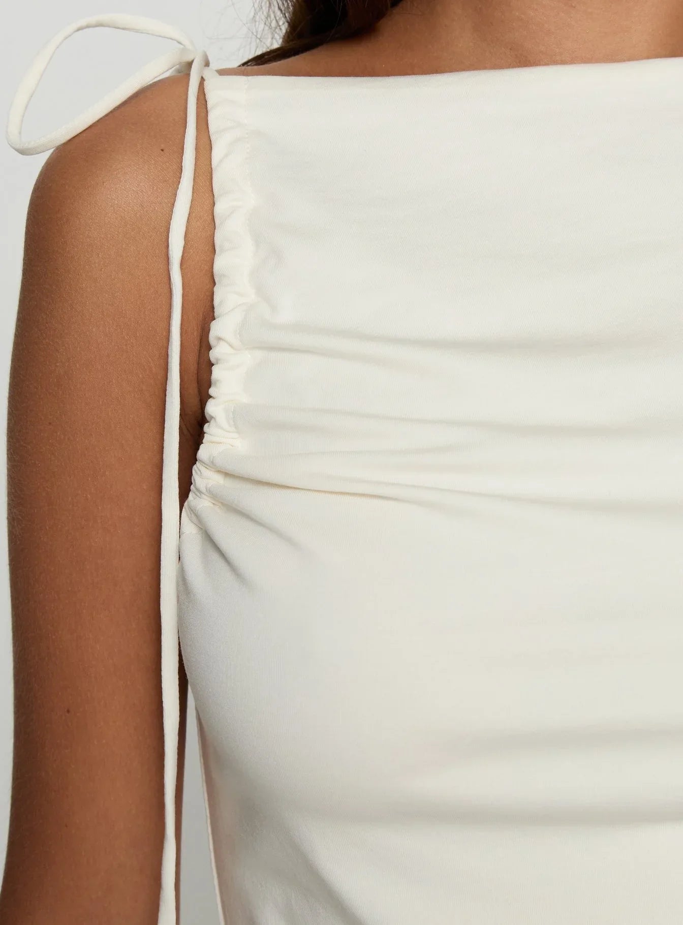 Lorinna Tie Shoulder Top Cream