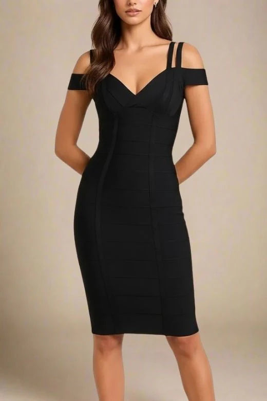 Sia Bandage Dress Classic Black