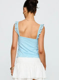 Madaleine Lace Top Blue