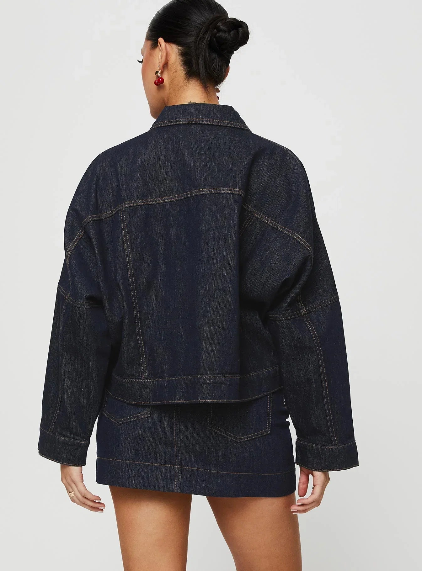 Hughes Mini Skirt Dark Wash Denim Petite