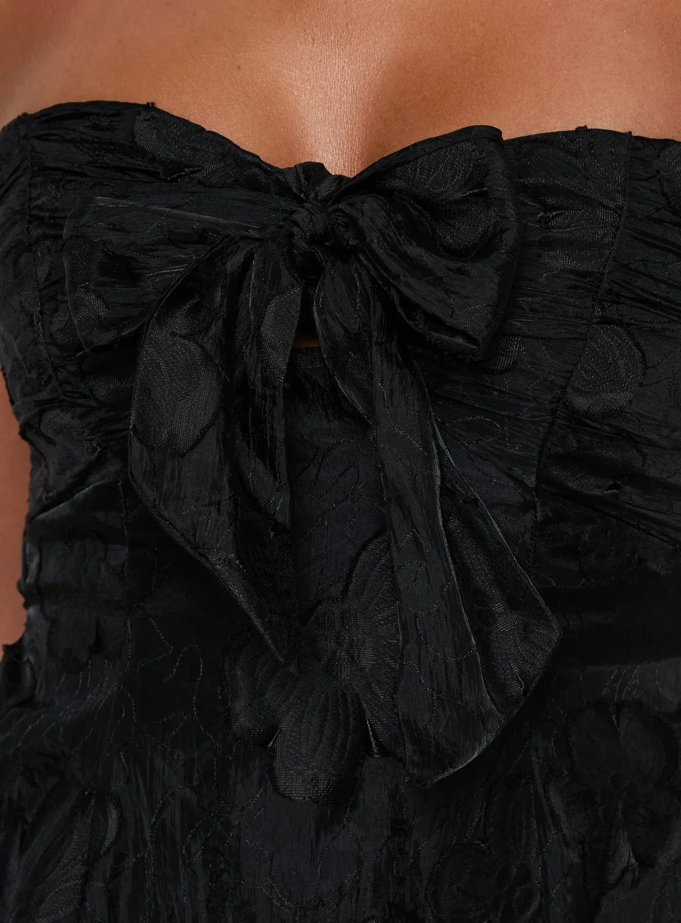 Loulani Strapless Mini Dress Black