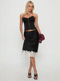 Anchored Midi Skirt Noir