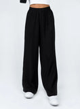 Louis Linen Blend Pants Black