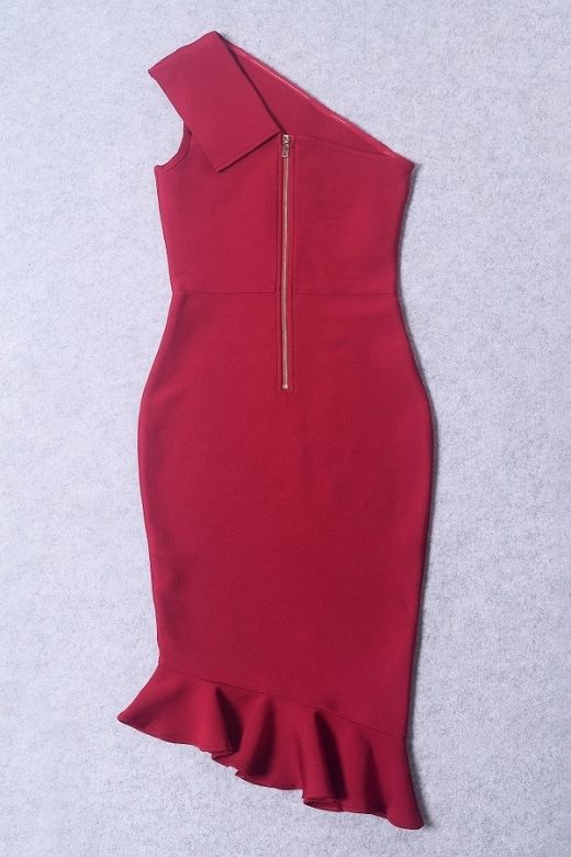 Avery Bandage Dress Red Wine