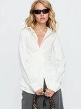 Shapeshifter Twist Long Sleeve Shirt White