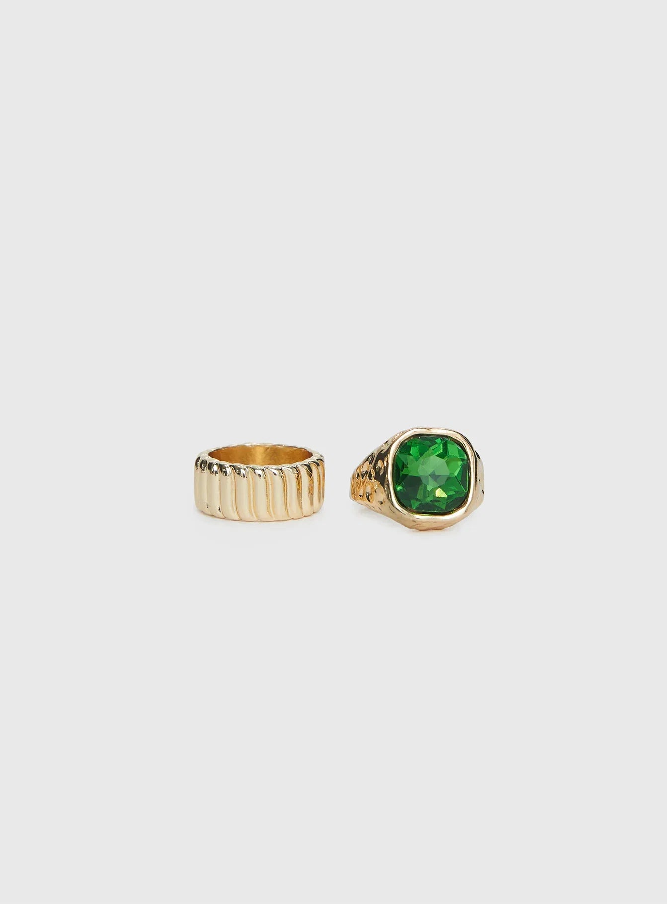 Think Fast Ring Set Gold