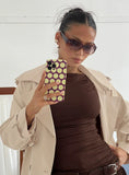 Evyna iPhone Case Yellow Plum Polka Dot