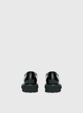 Face The Wind Faux Leather Loafers Black