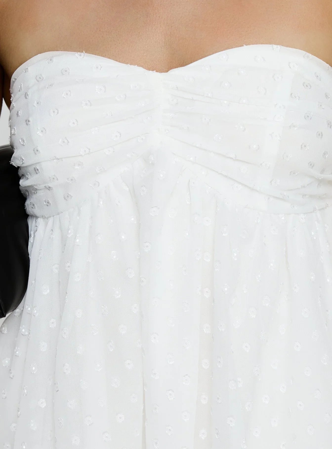Kaimilla Strapless Sweetheart Mini Dress White