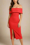 Kristina Bodycon Dress Dress Lipstick Red