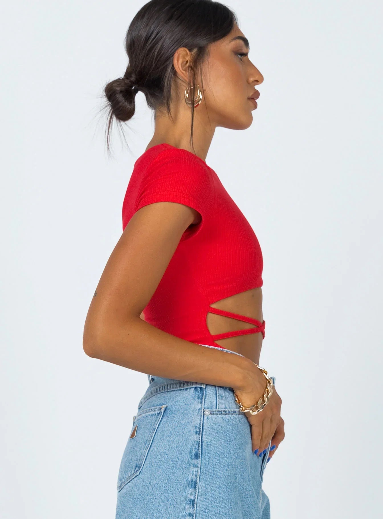 Nicola Bodysuit Red