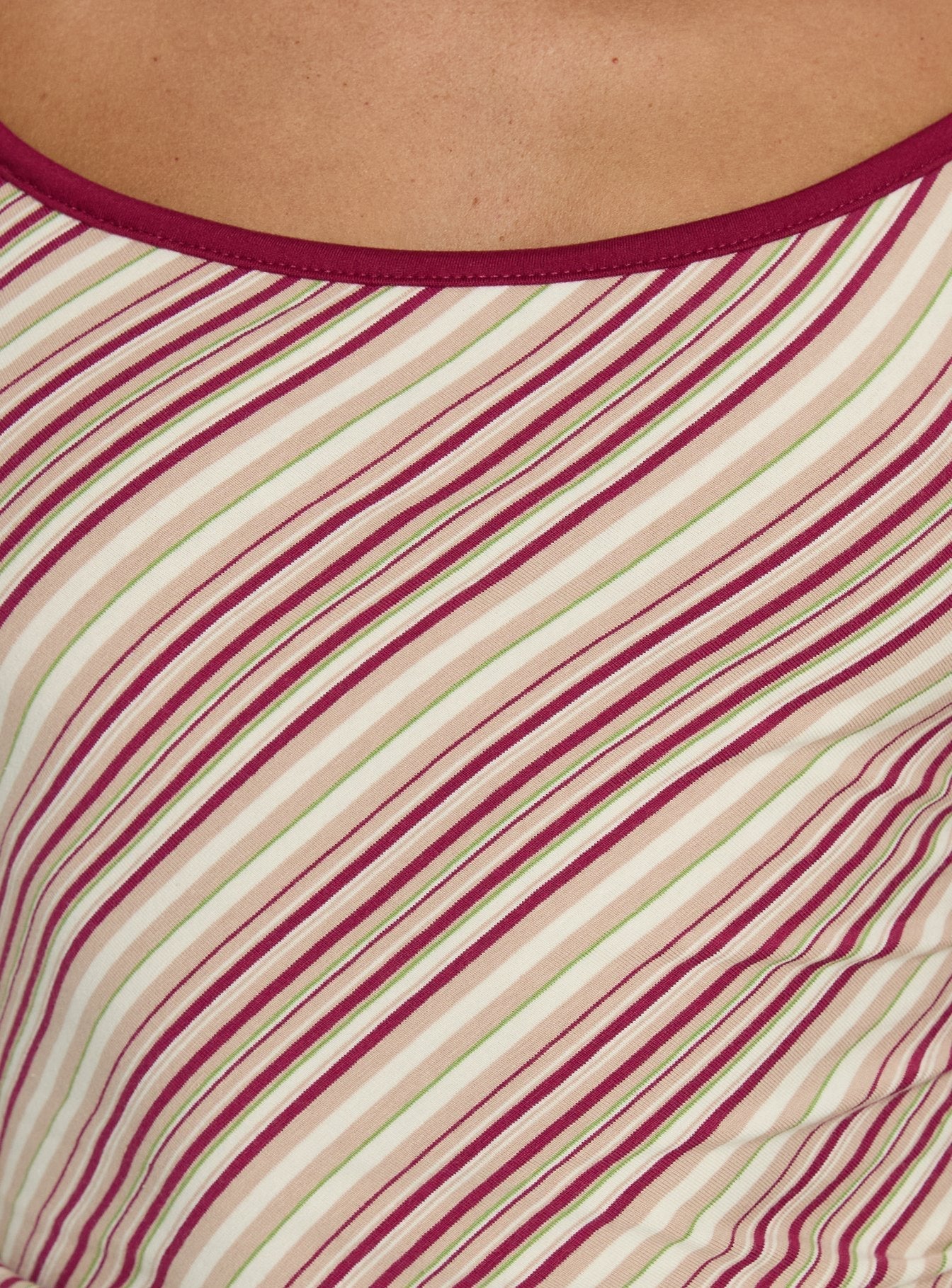 Cosmology Knit Contrast Detail Top Multi Stripe