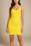 Pip Bandage Mini Dress Sun Yellow