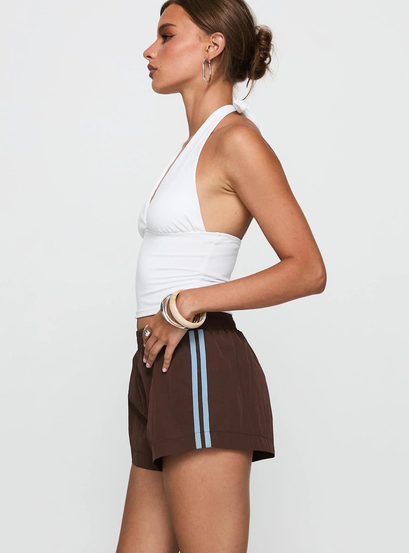 Borderline Track Short Brown Blue