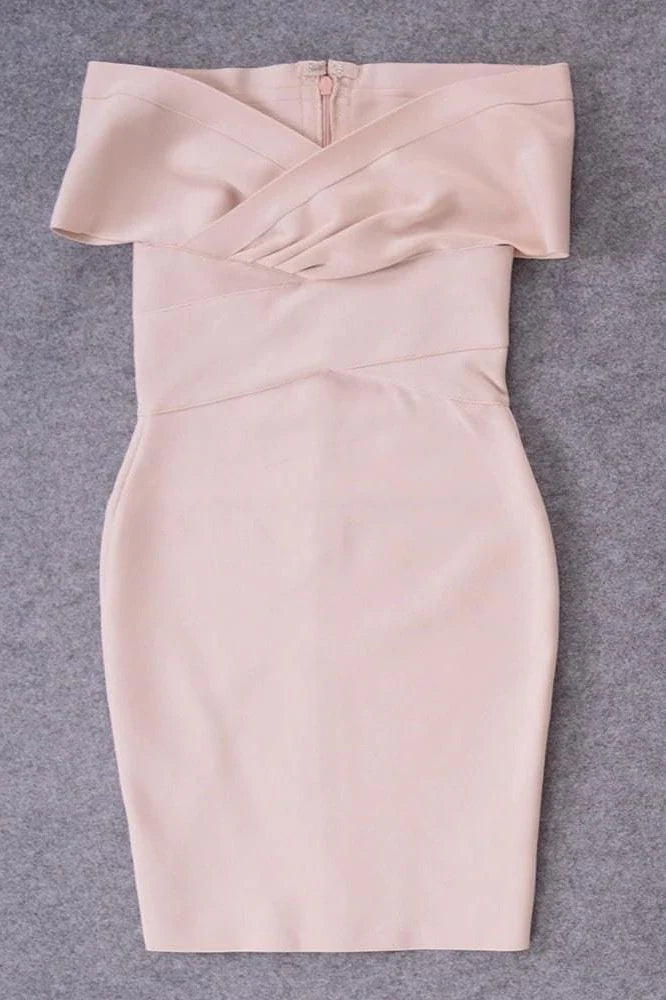 Bea Bandage Dress Nude Sale