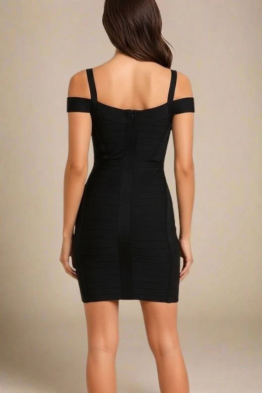 Sophia Bandage Mini Dress Classic Black