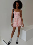 Poto Mini Dress Pink Check
