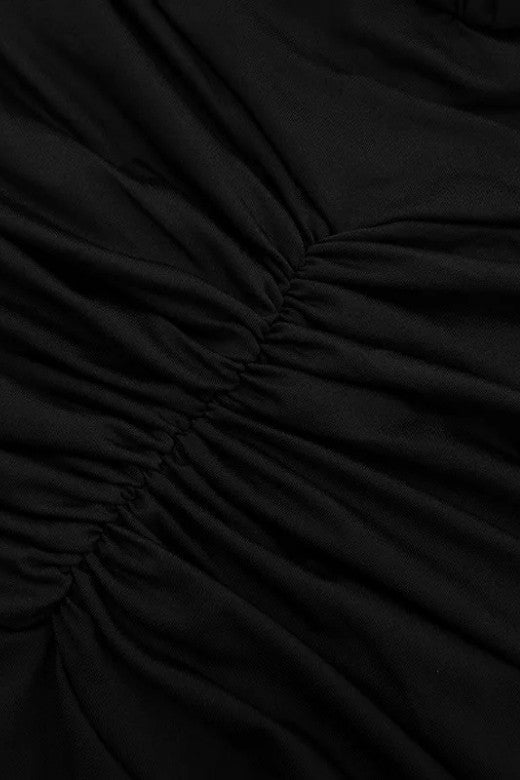 Bella Bodycon Wrap Maxi Dress Classic Black