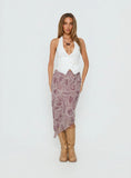 Jezmina Halter Wrap Top White