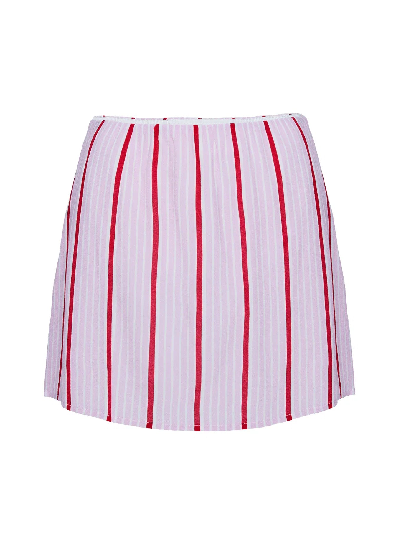 Caraliia Mini Skirt Pink Red Stripe