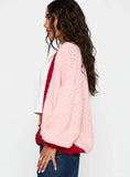 Lester Knit Cardigan Pink Red