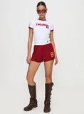 USC Goalie Baby Tee White