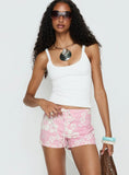Cowabunga Micro Shorts Pink Floral